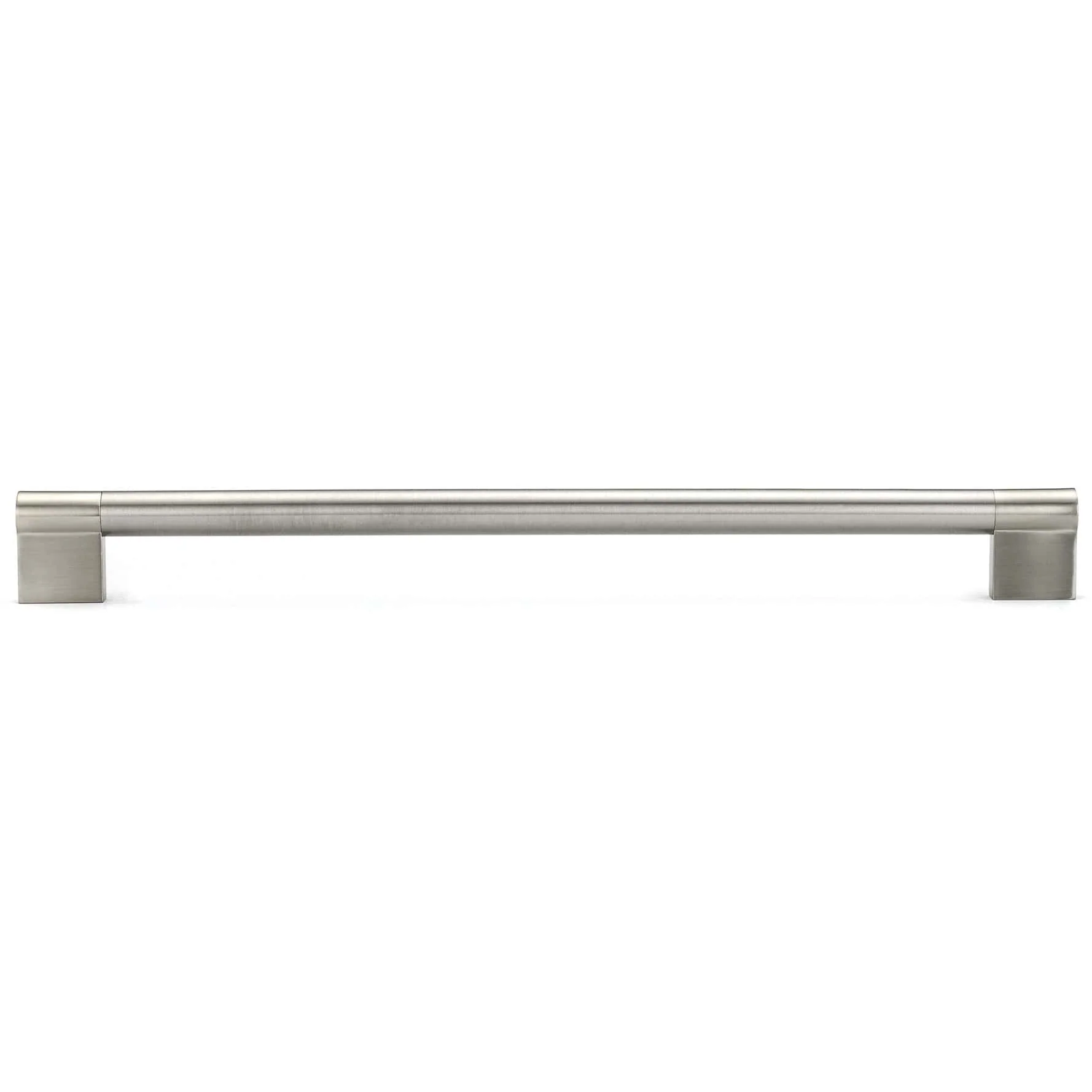 Contemporary Pull - Stainless Steel - 11-3/8" Center-to-Center - Brushed Nickel - Image 3