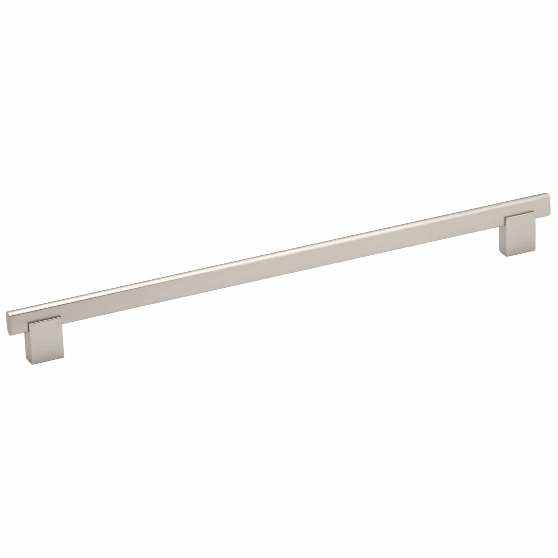 Contemporary Pull - 12-5/8" Center-to-Center - 7/16" W x 13-7/8" L - Brushed Nickel