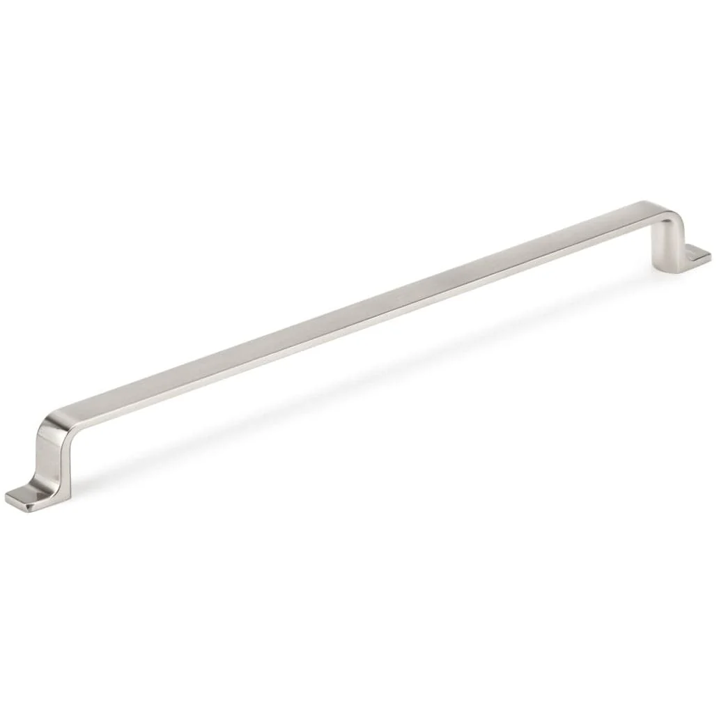 Contemporary Pull, 12-5/8" Center-to-Center, Brushed Nickel