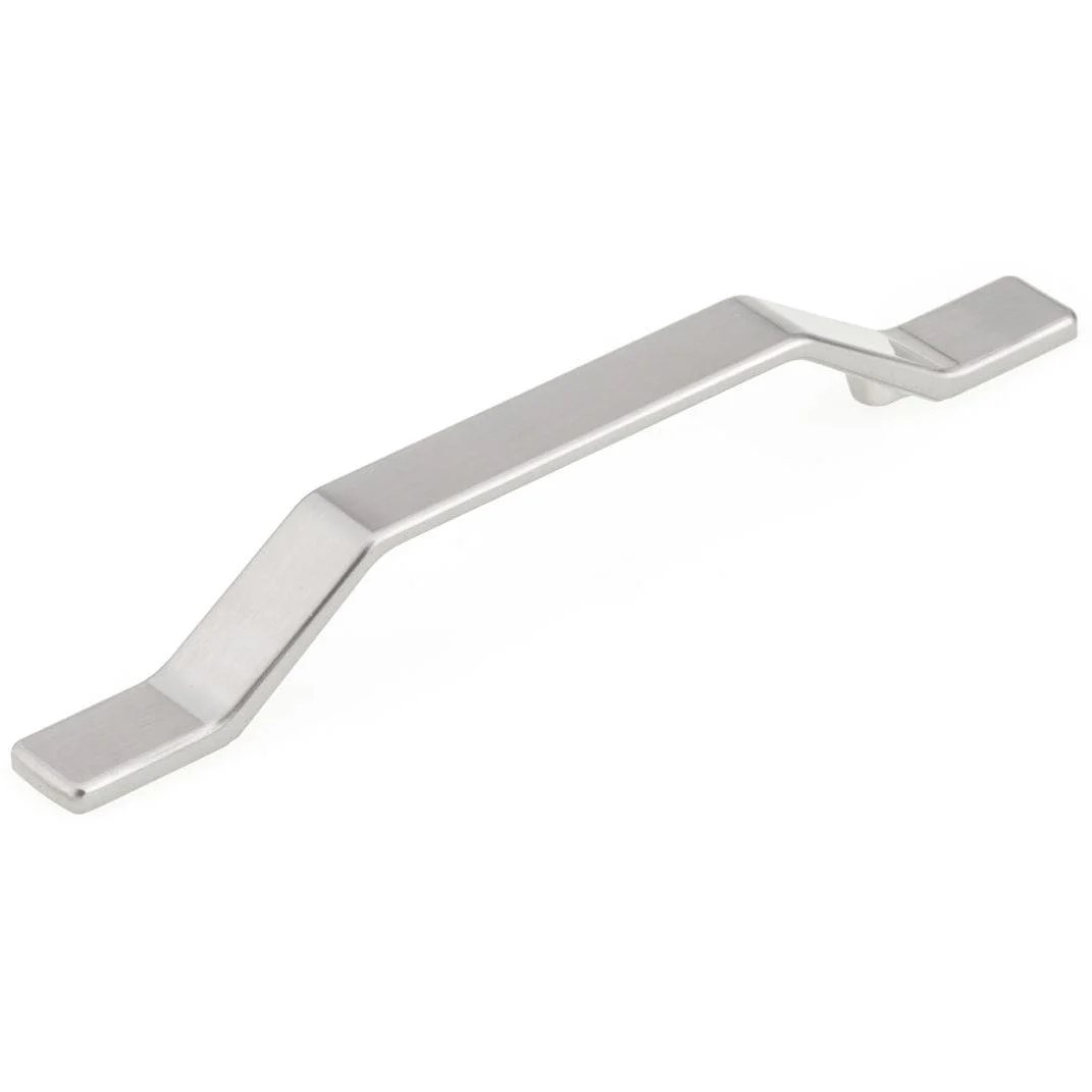 Contemporary Pull - 5-1/16" Center-to-Center - 23/32" W x 7-7/8" L - Brushed Nickel