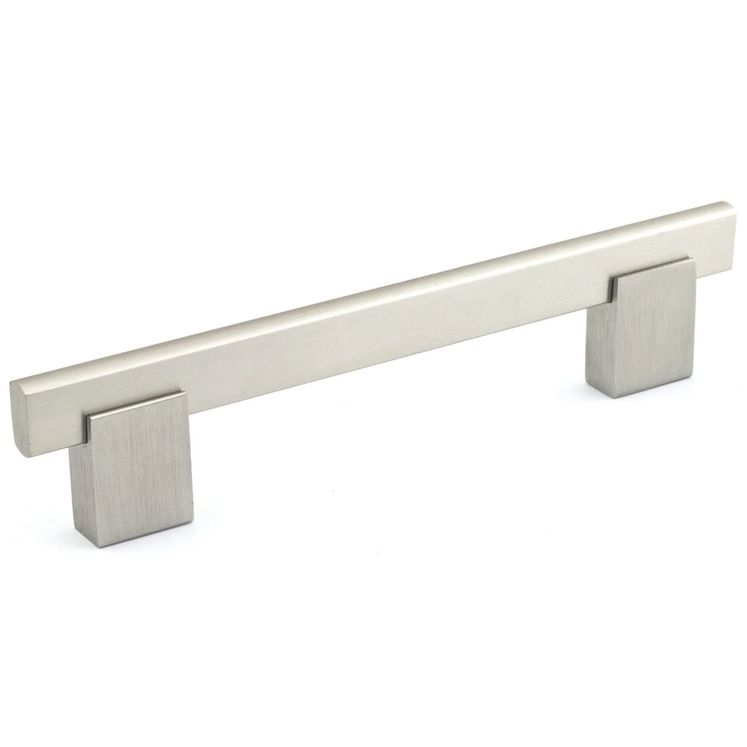 Contemporary Pull, 5-1/16" Center-to-Center, Brushed Nickel