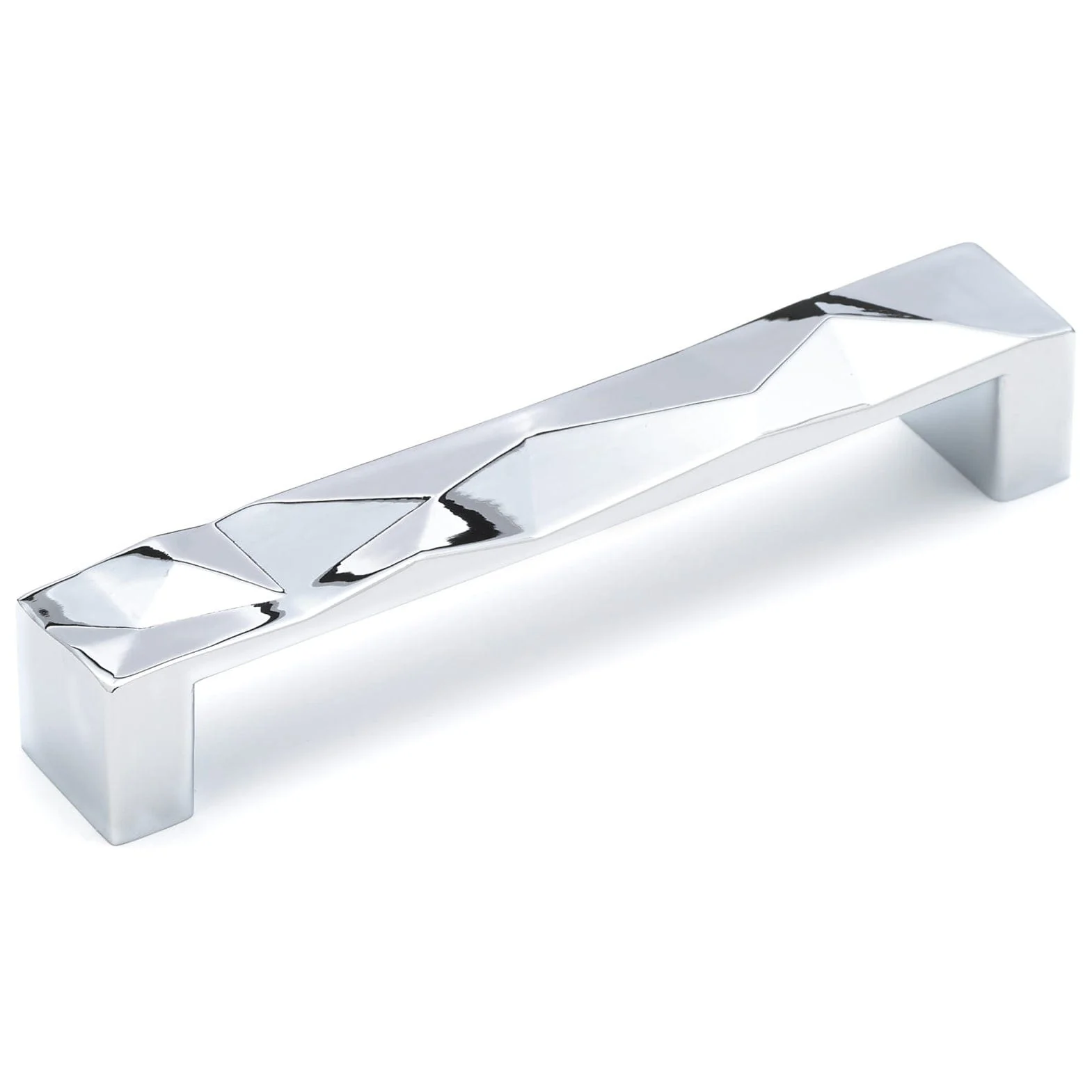 Contemporary Pull, 5-1/16" Center-to-Center, Chrome