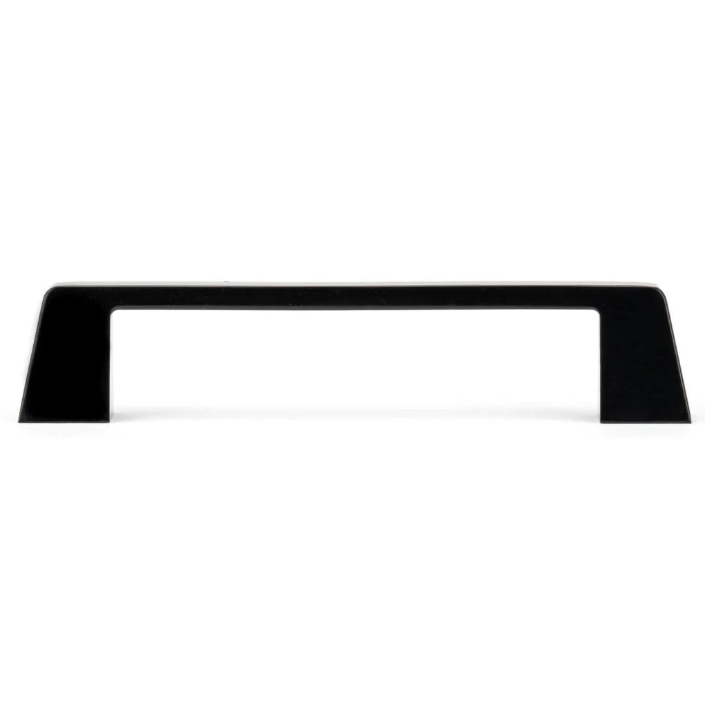 Contemporary Metal Pull with Flared Feet - 5-1/16" Center-to-Center - 6-13/32" OL - Matte Black - Image 3