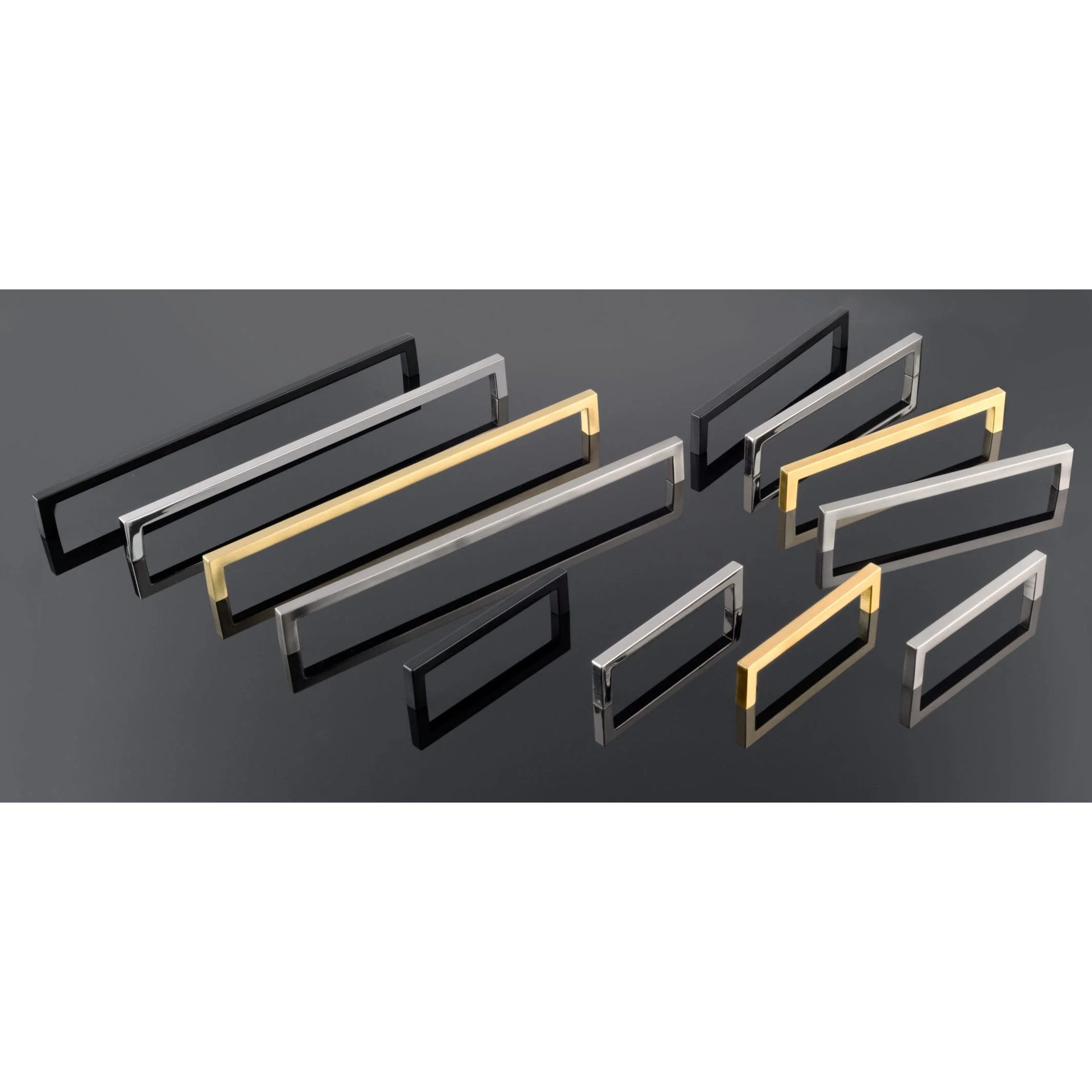 Contemporary Right-Angled Pull - 5-1/16" Center-to-Center - 5-7/16" OL - Matte Black - Image 4