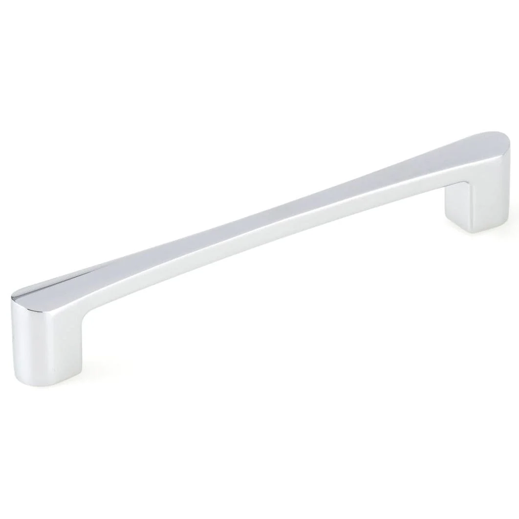 Contemporary Pull, 6-5/16" Center-to-Center, Chrome