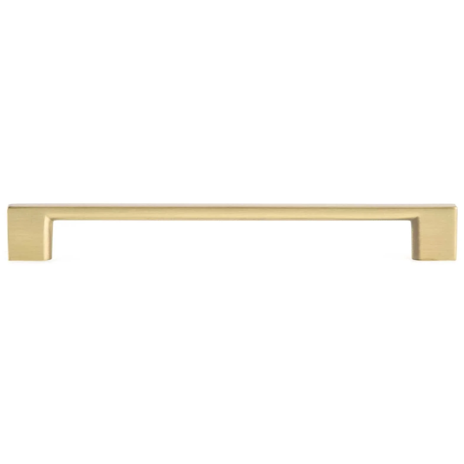 Contemporary Pull - 7-9/16" Center-to-Center - Satin Brass - Image 3