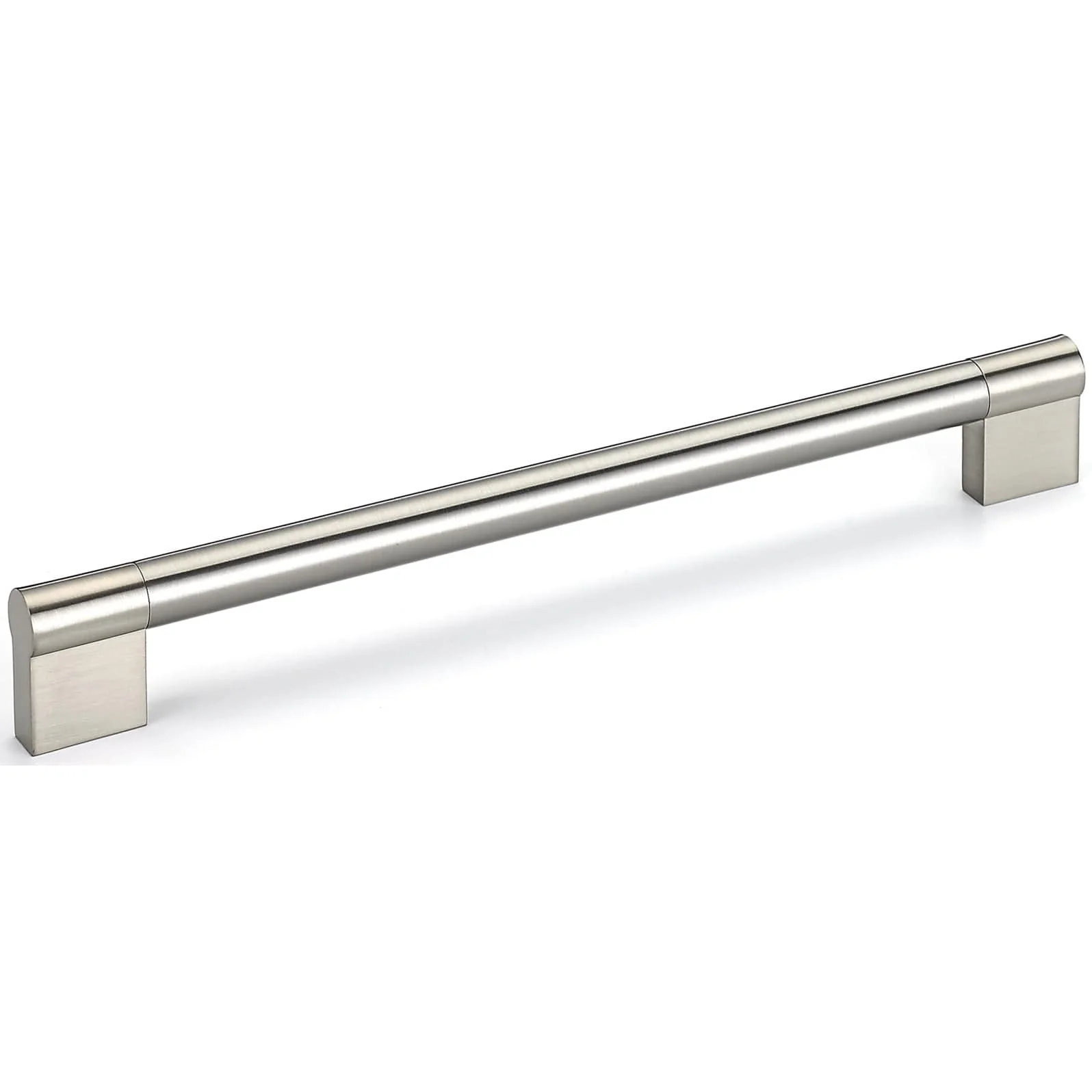 Contemporary Pull, 8-13/16" Center-to-Center, Brushed Nickel