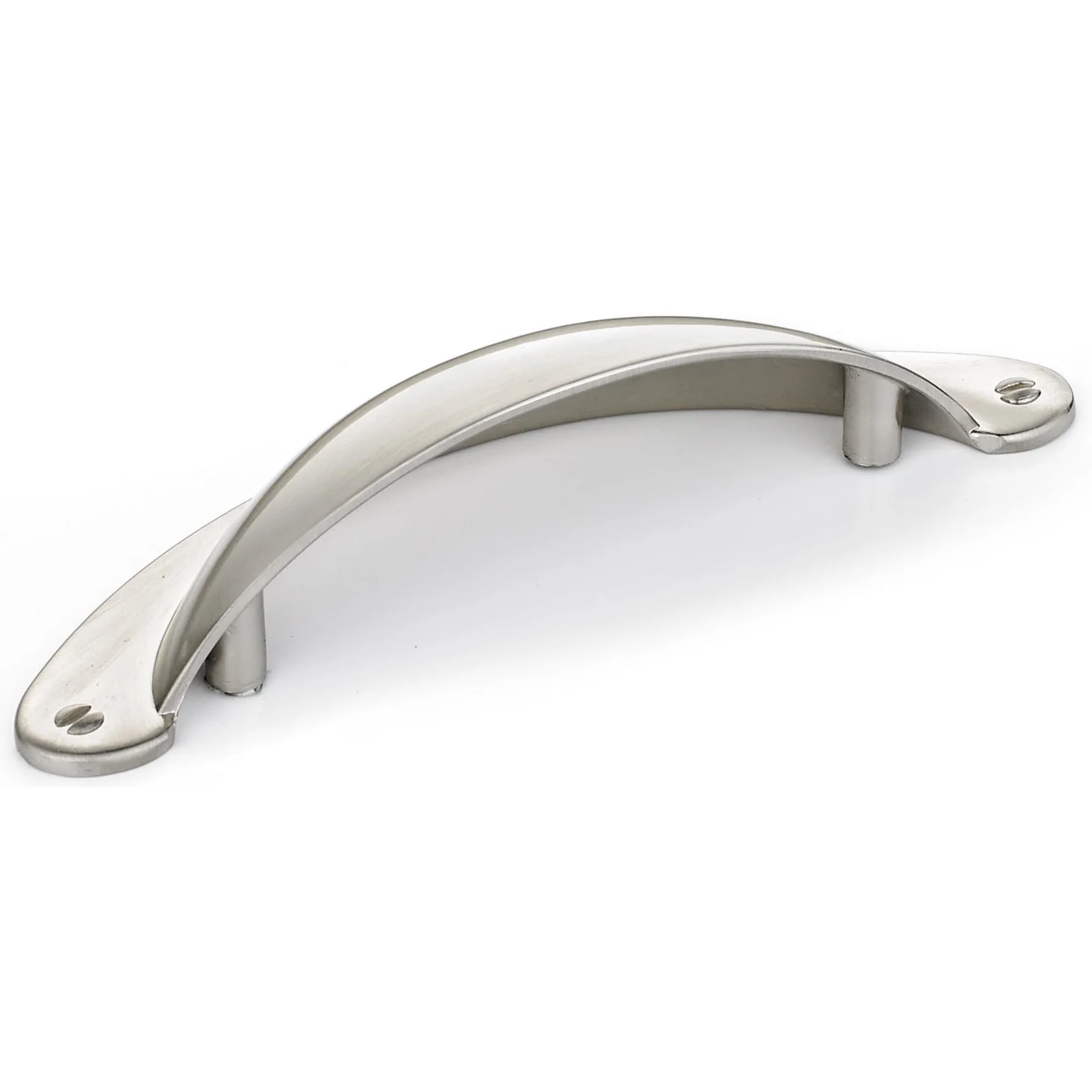 Traditional Cup Pull, 3" Center-to-Center, Brushed Nickel - Image 2
