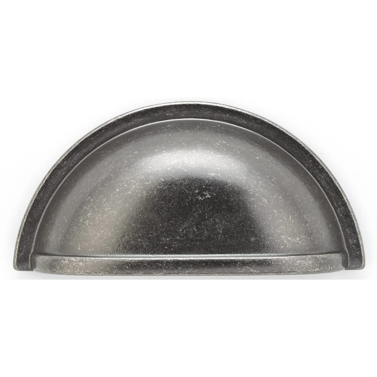 Traditional Cup Pull, 3" Center-to-Center, Pewter - Image 2