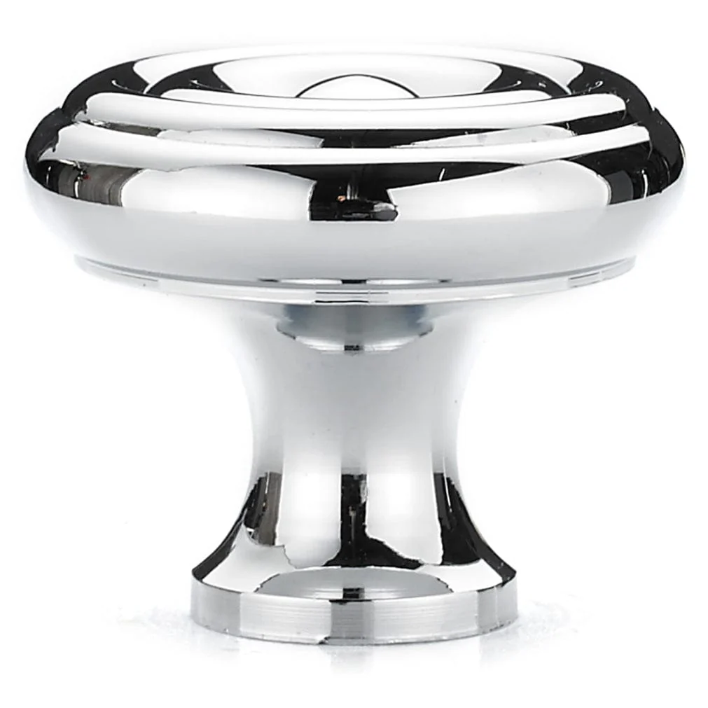 Traditional Knob, 1-1/4" D, Chrome - Image 3