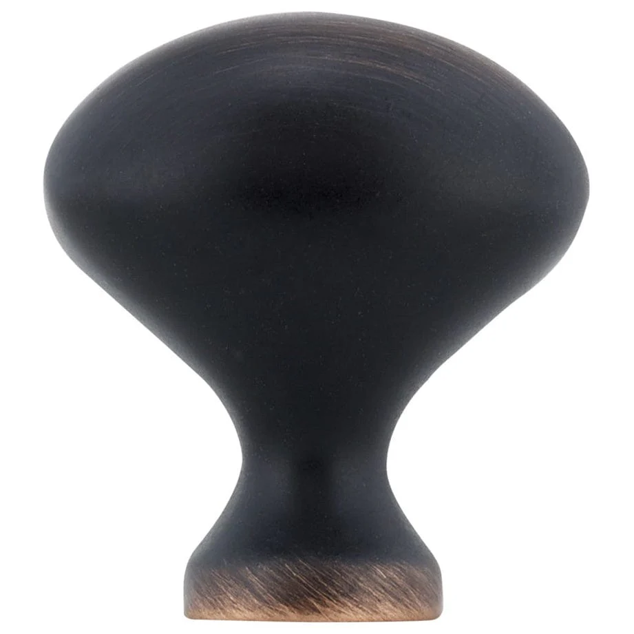 Traditional Knob, 1-3/16" x 25/32", Brushed Oil-Rubbed Bronze - Image 3