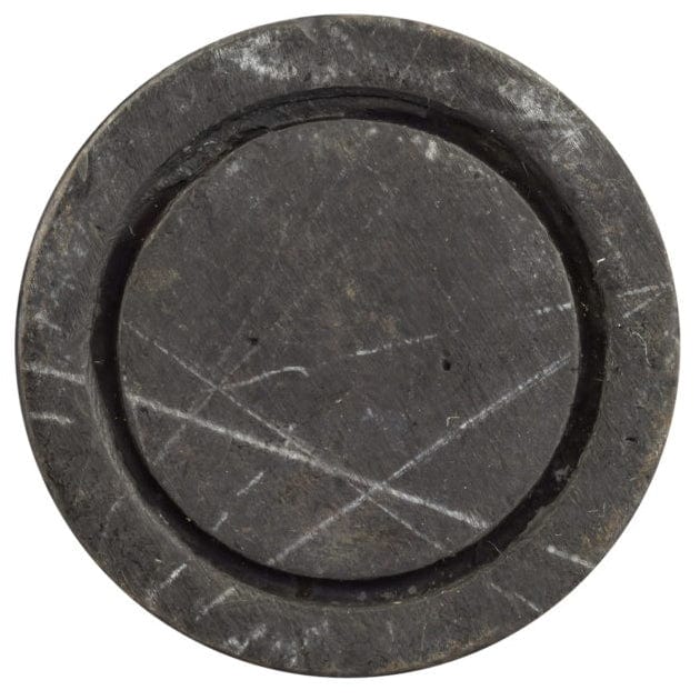 Textured Traditional Round Knob with Ridge - 1-3/4" Diameter - Dark Bronze - Image 2