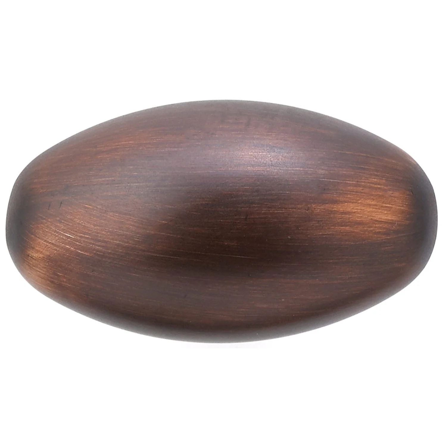 Traditional Oval Knob - 1-31/32" x 1-3/32" - Brushed Oil-Rubbed Bronze - Image 2