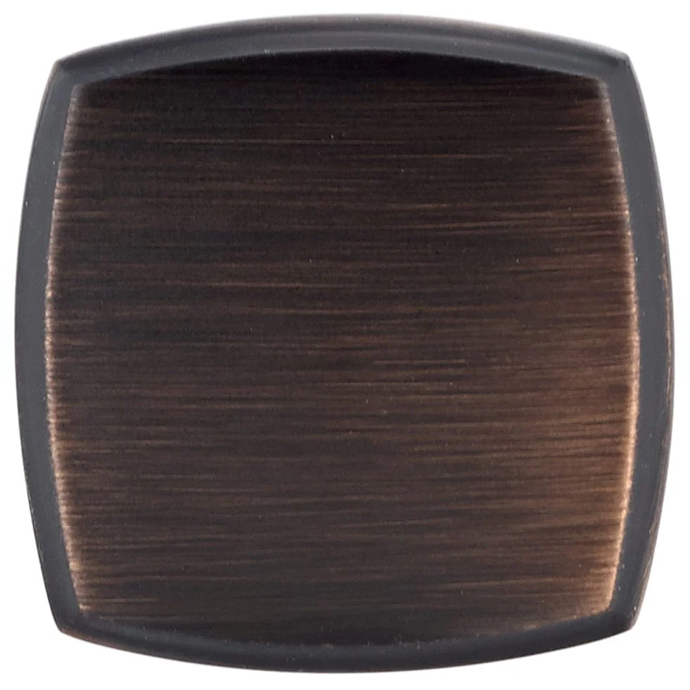 Transitional Knob, 1-1/4" x 1-1/4", Brushed Oil-Rubbed Bronze - Image 2