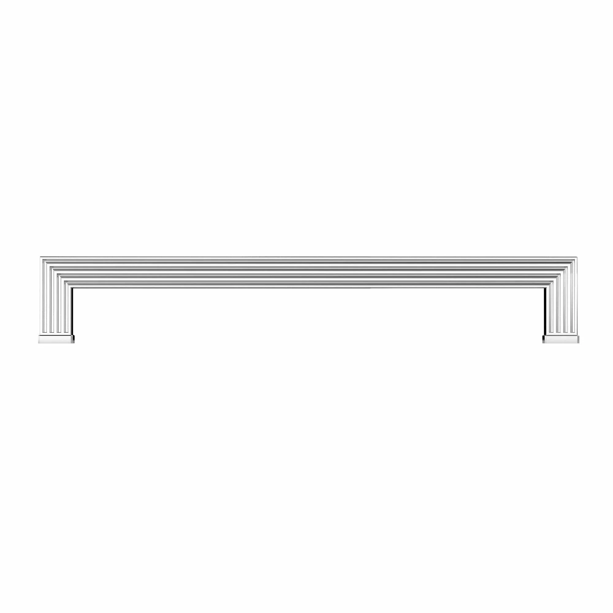 Transitional Pull, 12-5/8" Center-to-Center, Chrome - Image 2