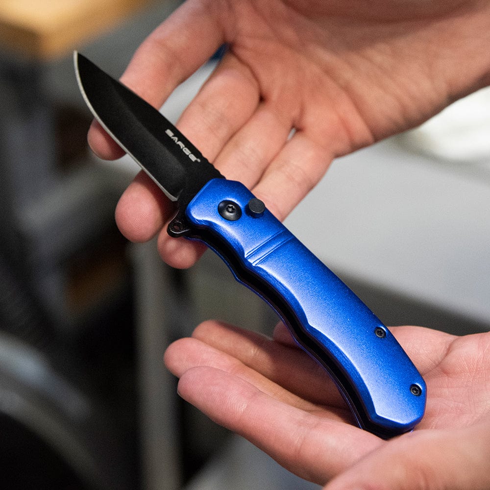 Control - Blue Turbo Lock Folder Pocket Knife - Image 2