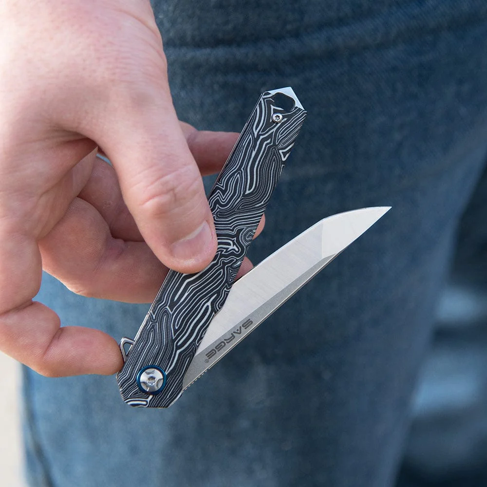 Dimension - D2 Steel Stiletto Folder Pocket Knife - Image 2