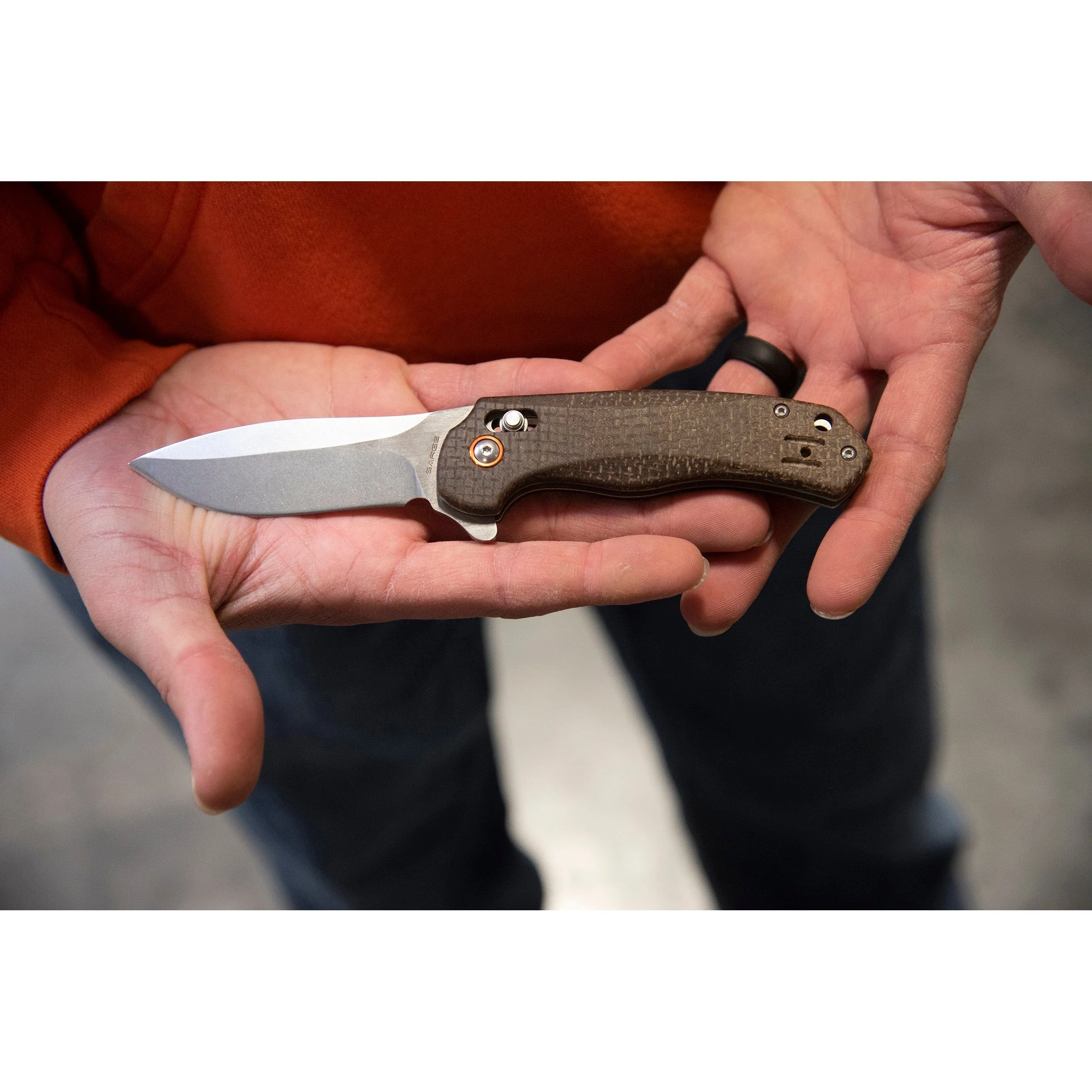 Stellar Linen Micarta Slide Lock Folder - Image 6