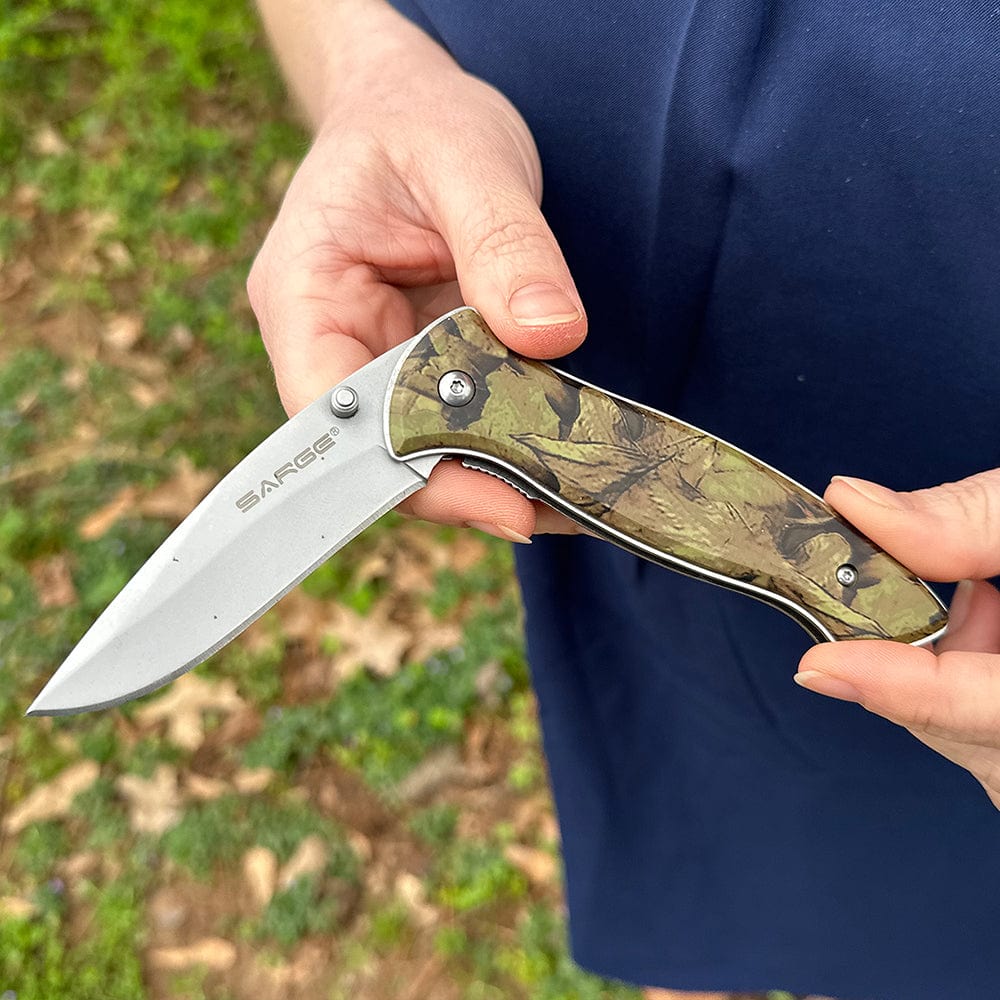 Timber - Camo Folder Pocket Knife - Image 2