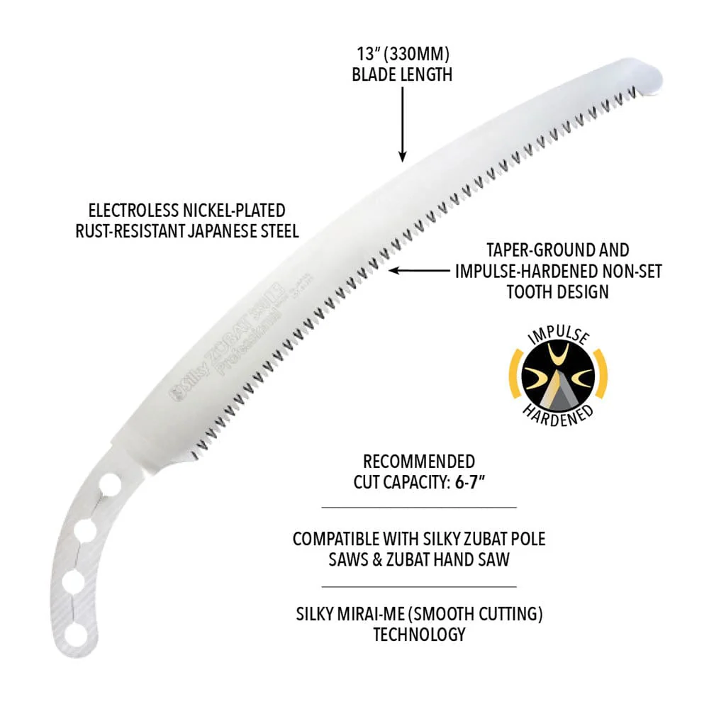 Silky ZUBAT, 330mm Large Teeth Replacement Blade Only Model #271-33 - Image 3