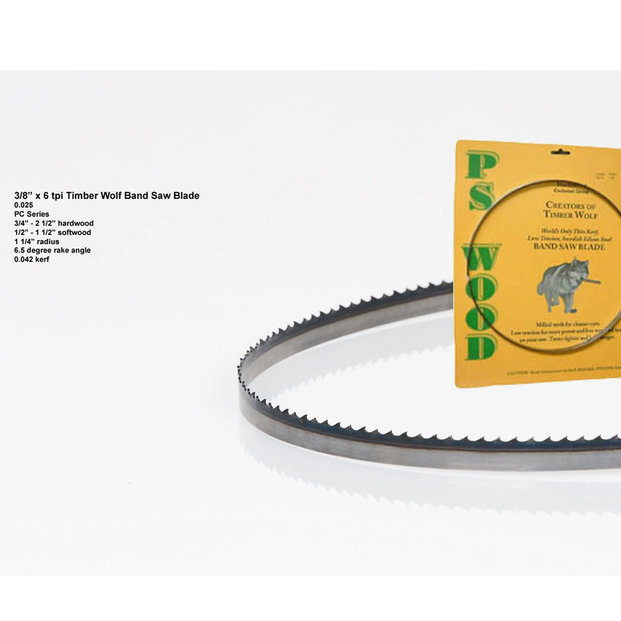 Bandsaw  Blade - 115" x 3/8" x .025" x 6 TPI - Postive Claw