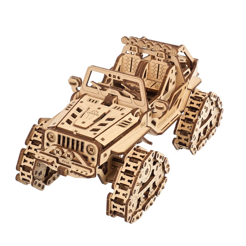 Tracked Off-Road Vehicle Wooden Craft Kit - Image 2