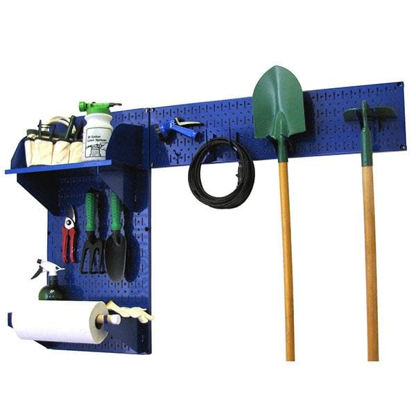 Pegboard Garden Tool Board Organizer with Blue Pegboard and Blue Accessories - Image 2