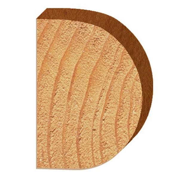 1435 Half Round (Bull Nose) Router Bit 1/2" SH 5/8" R X 1-1/4" Co X 1-3/4" CL 2-3/16" D - Image 2