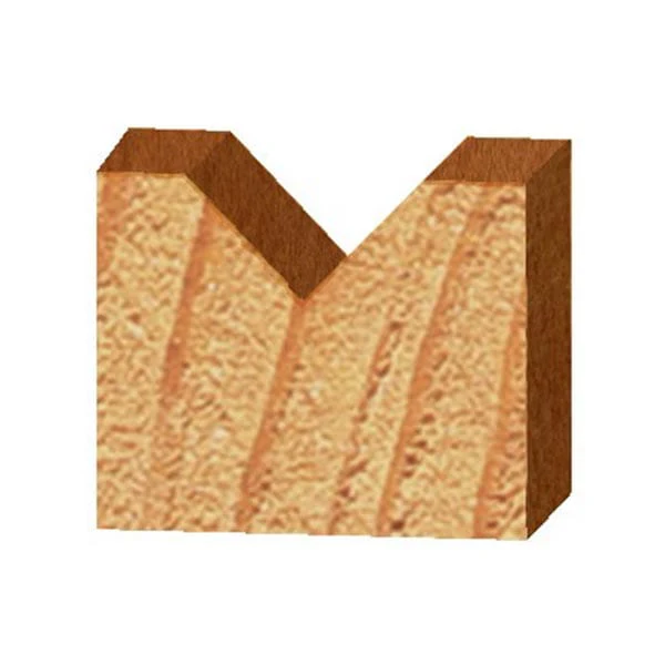 1502 90-Degree V Groove Router Bit 1/4" SH 1/2" D X 1/4" P X 1-7/8" OL - Image 2