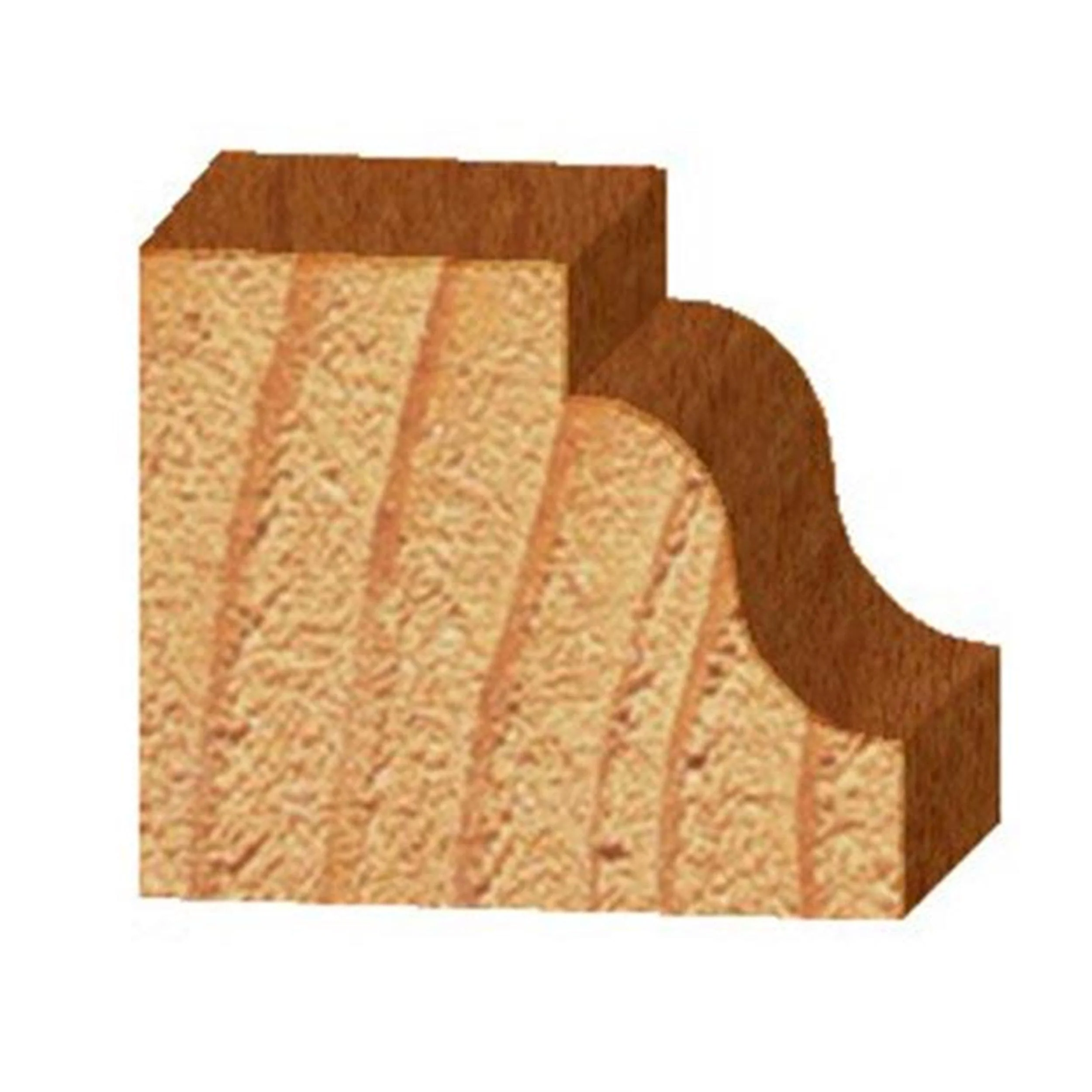2201 Roman Ogee Router Bit 1/4" R X 1-1/2" D 11/16" CL 2-1/4" OL - Image 2