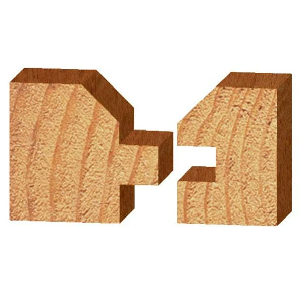 3374 Vee Panel Tongue And Groove (2) Router Bit 1-3/4" D X 1" CL X 2-3/4" OL - Image 2