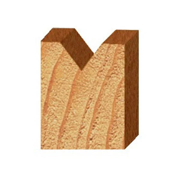 90 Degree V-Groove Router Bit - 1/4" SH, 1/4" CD, 1/8" PL - Image 2