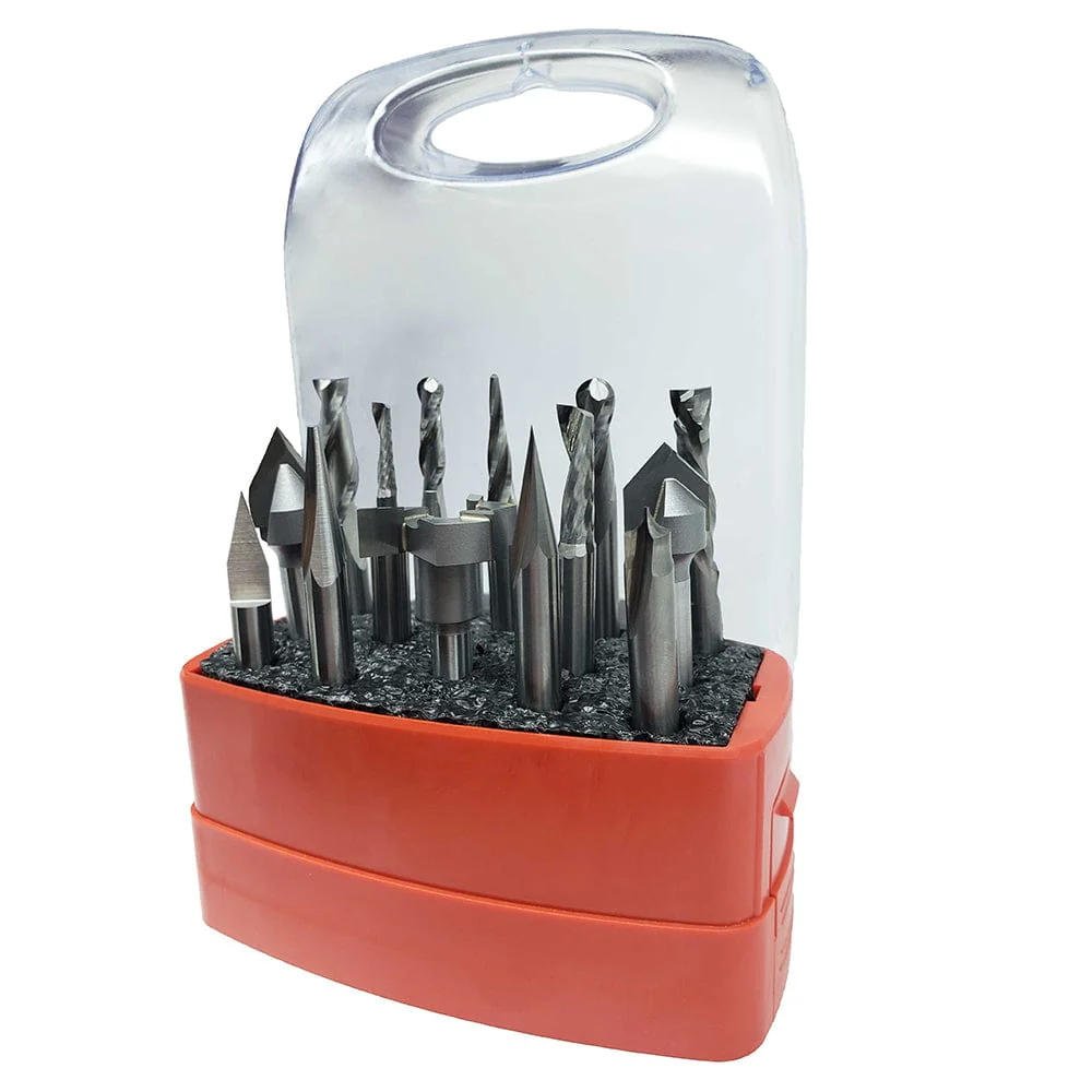 The Works CNC Deluxe Router Bit Set - 14 Piece - Image 2