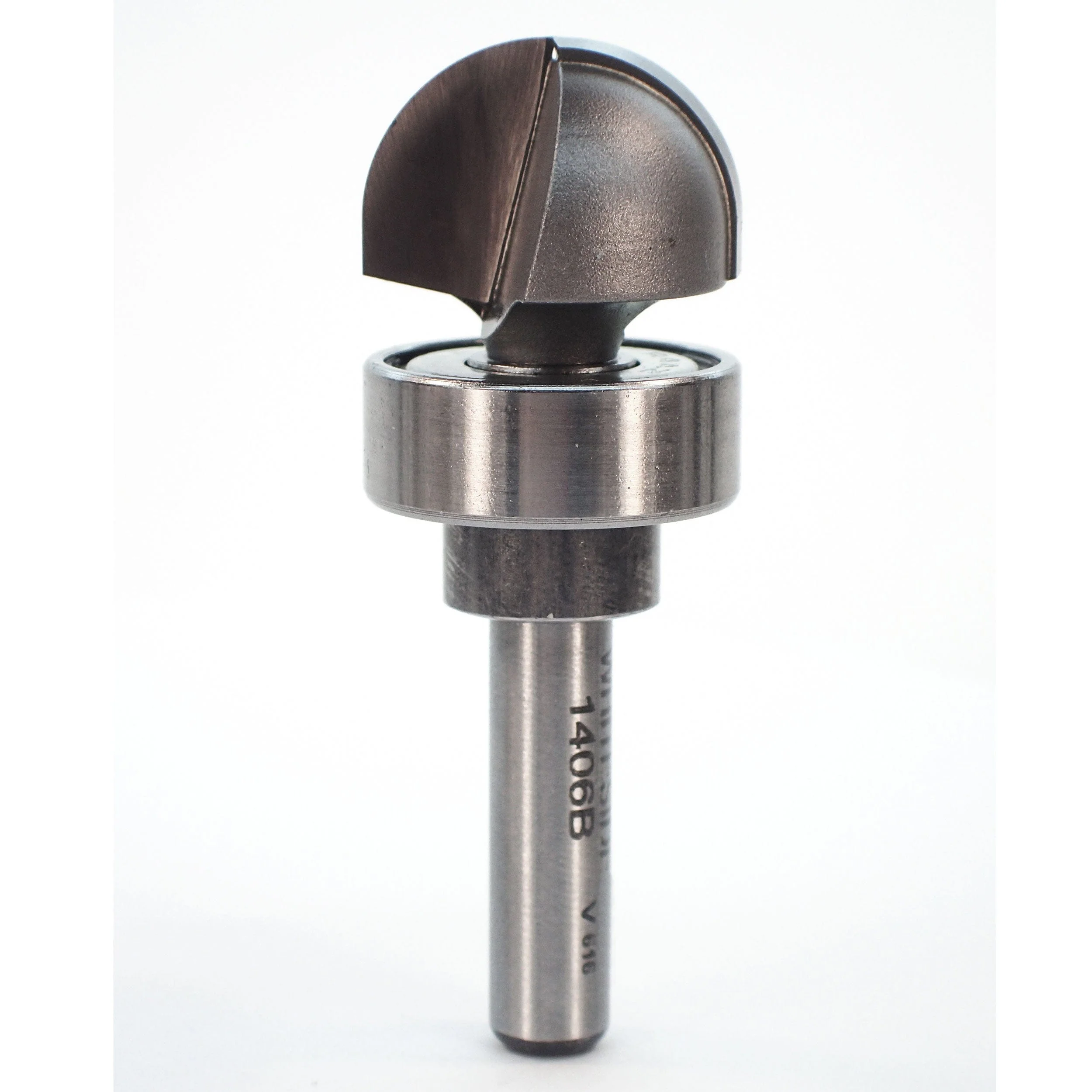 Round Nose / Core Box Router Bit with Bearing Guide - 1/4" SH - Image 3