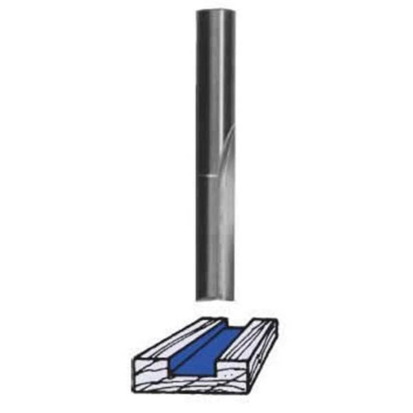Single Flute Straight Router Bit - Solid Carbide - 1/4" SH - Image 3
