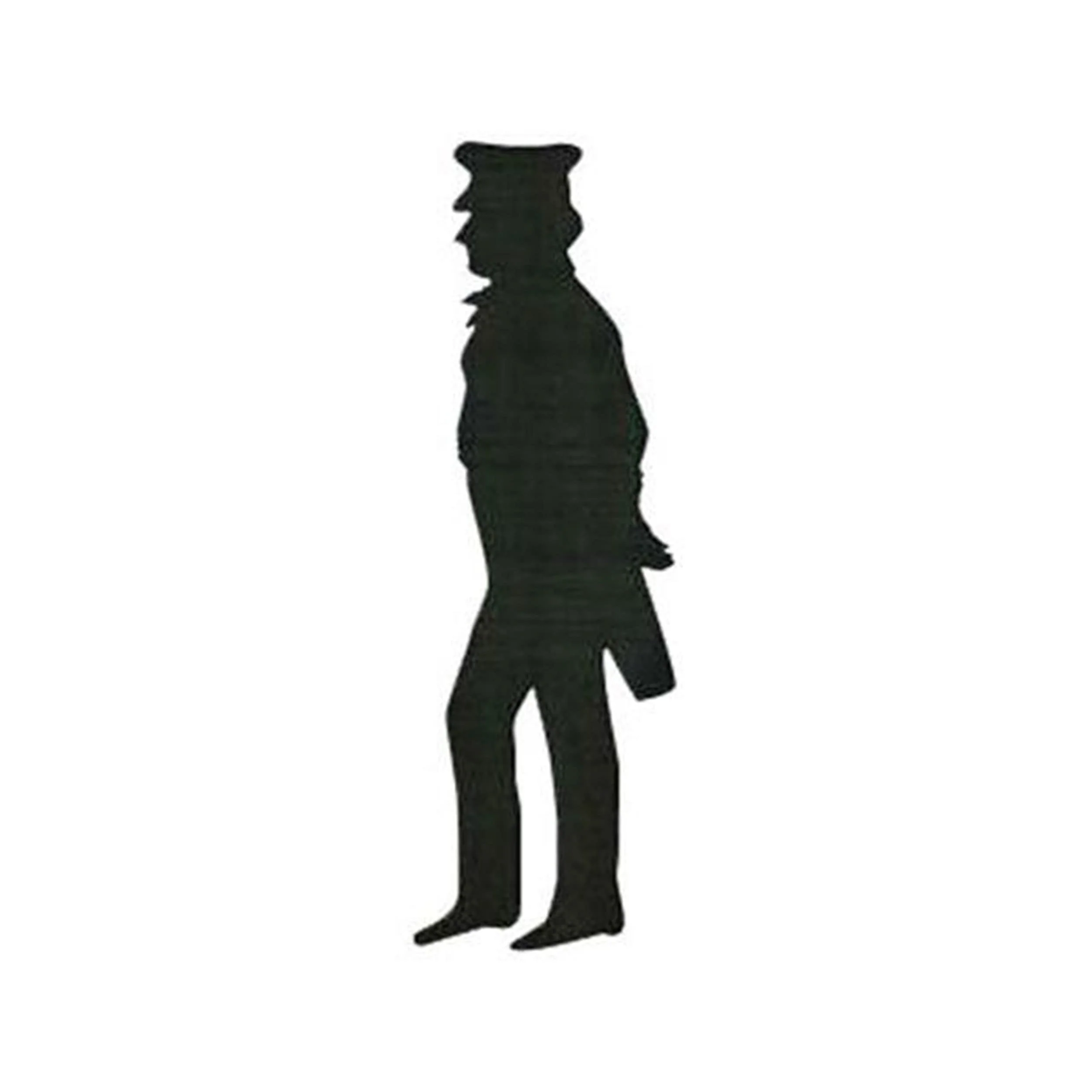 Woodworking Project Paper Plan to Build Railway Conductor Shadow