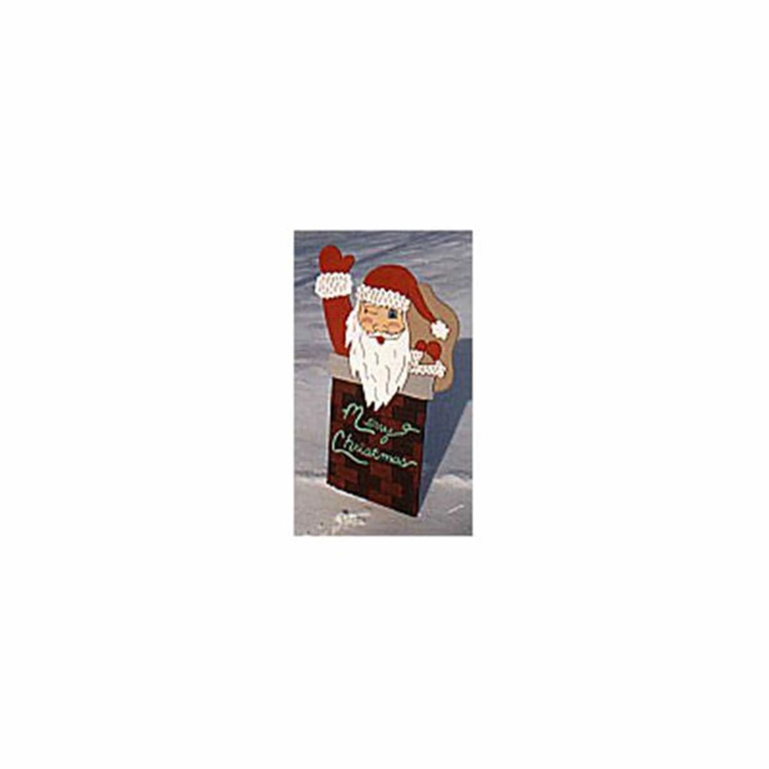 Woodworking Project Paper Plan to Build Santa in Chimney