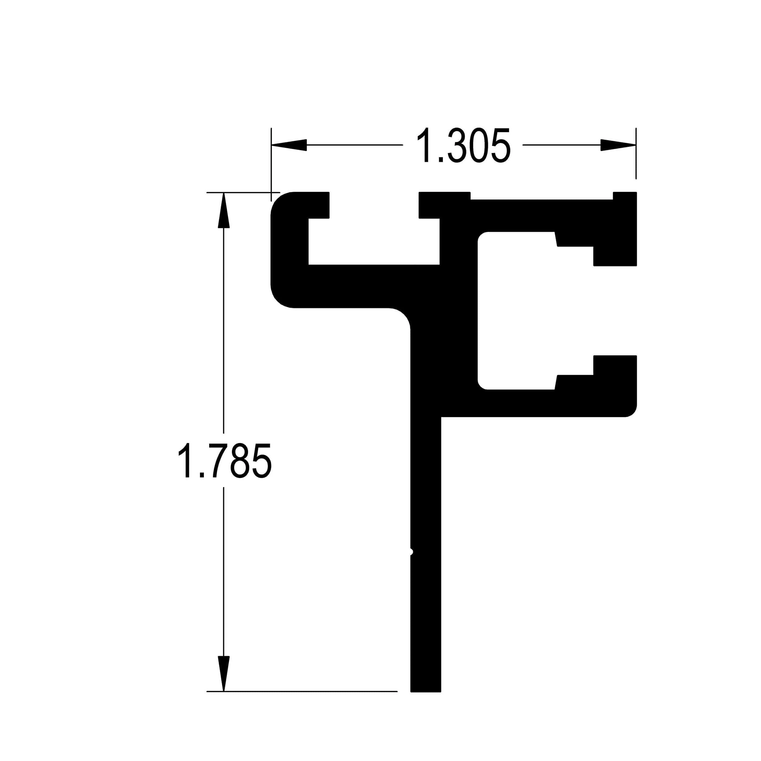 24" Fence Adapter T-Track - Image 4
