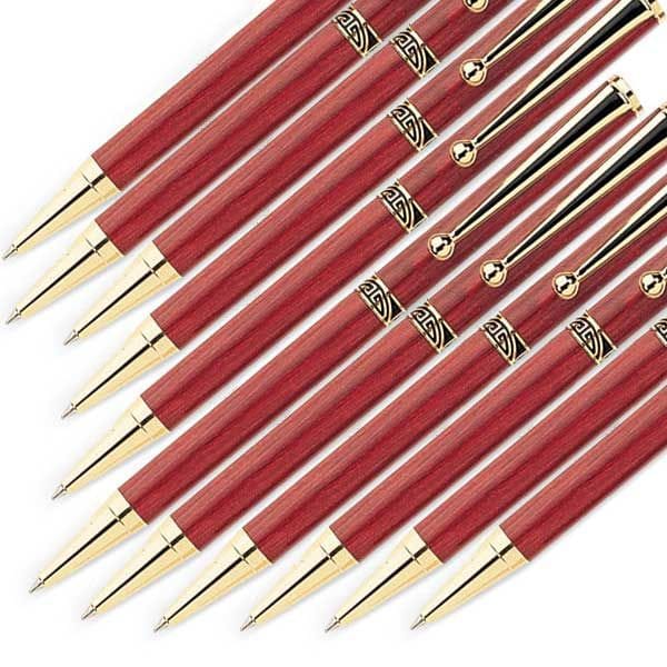 7 mm Slim Style Black Strip Clip Ballpoint Pen Kit - Image 4