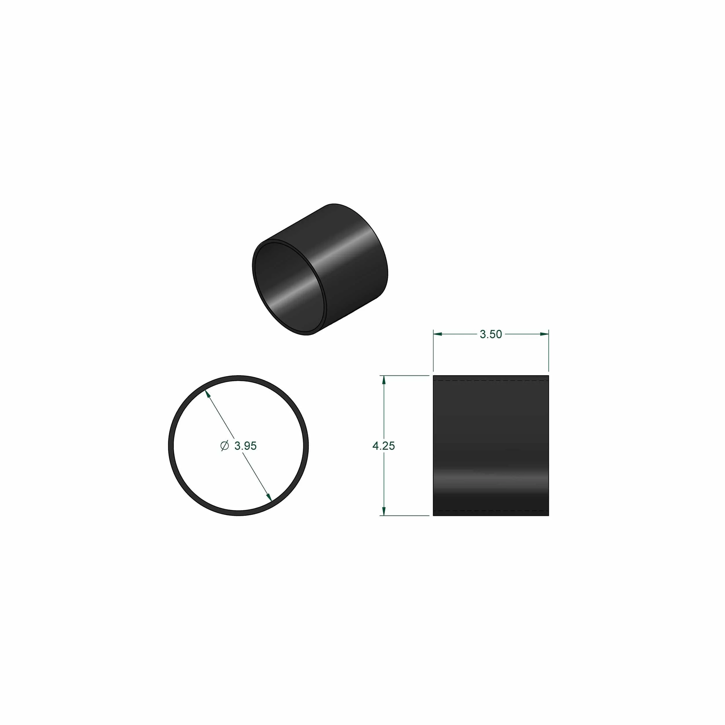 ID Union Fitting for Dust Collection System - 4" - Image 2
